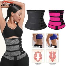 Slimming Belt Women Waist Trainer Neoprene Body Shaper Belt Slimming Sheath Belly Reducing Shaper Tummy Sweat Shapewear Workout Shaper Corset 240409