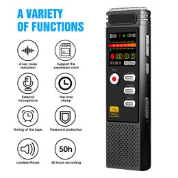 Recorder Professional Voice Activated Digital Audio Voice Recorder 8GB 16GB USB Pen NonStop 80hr Recording PCM Support TFCard