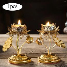 Candle Holders Tealight Candlestick Votive Candles Candelabras Farmhouse Lotus For El Party Home Mantel Housewarming