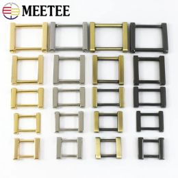 4/10Pcs Meetee 13-25mm Metal Square Buckle O D Ring Luggage Removable Detachable Screws Buckles for Bag Hardware Accessories