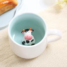 Mugs Coffee Milk Tea Ceramic - 3d Animal Morning Cup With Panda Inside Gift For Drink Weddings Birthdays