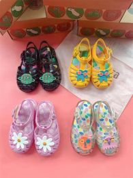 Sneakers Top Quality Hot Sale Children's Roma Sandals 2022 Mini Melissa Girl and Boy Jelly Shoes Princess Fashion Beach Sandals HMI082