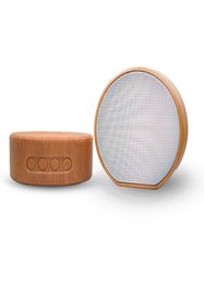 A60 Bluetooth Mini Speaker Portable Plugin Card Wood Grain Subwoofer Wireless Speakers Support TF Cards AUX Radio Prompt Acoustic8817961