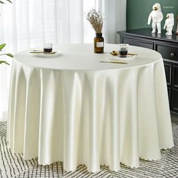 Table Cloth El Wedding Banquet Pure Colour Wind Round Tablecloth Modern White Mat Gray22