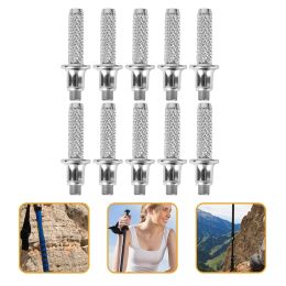 10 Pcs Mountaineering Stick Tip Walking Tips Crutch Accessories Hiking Rod Replacement Cane Trekking Accessory Alpenstock Parts