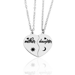 Pendant Necklaces Pendants Jewelry Diamond Peach Heart Mothers Day Gift Family Daughter Sister Crystal Necklace Drop Deliver Dhgarden Dhop7