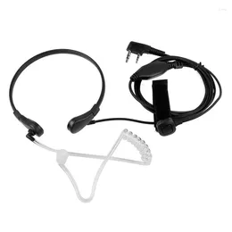 Bowls Throat Microphone Mic PLaryngofon Air Tube Headset Earpiece For UV-5R UV B5 GT-3TP UV-5X