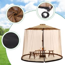 Mosquito Net Outdoor Patio Umbrella Mosquito Netting Screen UV Resistant Gazebo Style Mosquito Netting For Outdoor Yard Camping