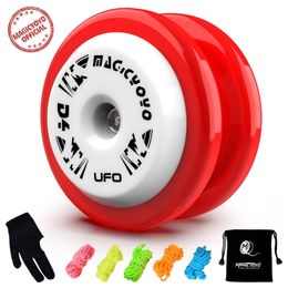 MAGICYOYO D4 UFO Responsive Yoyo Professional Looping Yo for Kits Beginner Plastic YoYo Great 2A Tricks 240329