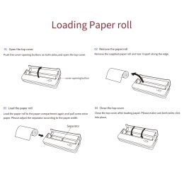 10/6/2PCS HPRT MT810 A4 Thermal Paper Roll for MT810 Thermal Printer BPA-free 10 Image Long-lasting for Photo Picture PDF File