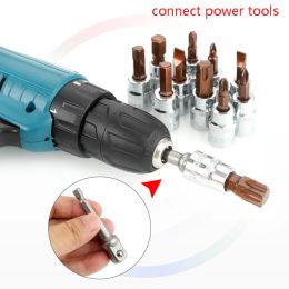 1Pc 3/8" Drive S2 Alloy Torx Socket Screwdriver Bits T10 T15 T20 T30 T40 T45 T50 T55 T60 long 49mm