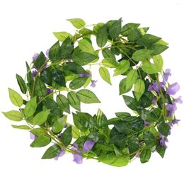 Decorative Flowers Artificial Wisteria Flower Vine Wedding Air-conditioning Hose Decor