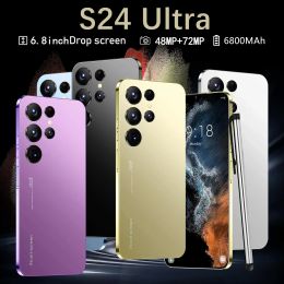 2024 New S24 Ultra Mobile Phones 6.8 HD Screen SmartPhone 16G+1T 5G Dual Sim Celulares Android Unlocked 72MP 6800mAh Cell Phone