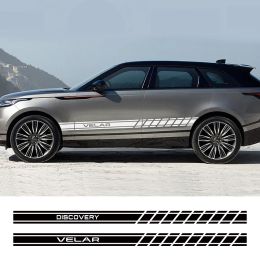 For Land Rover Discovery 3 4 2 Freelander Evoque Velar Autogiography SVR Auto Accessories 2PCS Car Door Side Skirt PVC Stickers