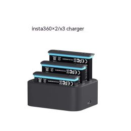 Accessories Action Camera Accessories 3slot triple battery charger for Insta360 x2 x3 battery charging stand fast charger hub