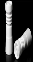 14mm 18mm domeless Ceramic Nails with male female glass joint Ceramic carb cap ceramic nail file VS GR2 titanium nail5720735