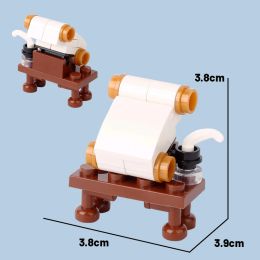 MEDIEVAL CANE CRANE CRAVE Gabinetto Tavolo da pranzo Building Building Block Hero Tombstone MOC Mini Modello Bricks Toys Regalo per bambini