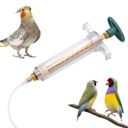 Adjustable Baby Bird Feeder Syringe With Gavage Tube Parrot Feeding Syringe Hand-Raised Breast Feeding Supplies 10-100ml