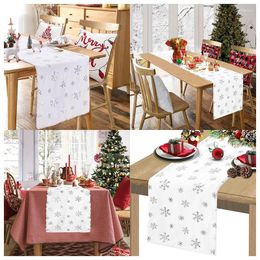 Table Cloth Christmas Tablecloth Household Kitchen Artificial Fur Silver Sequins Dinner Party Event