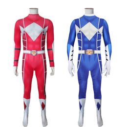 Power Samurai Sentai Shinkenger Red Rangers Costume Superhero Cosplay Halloween Birthday Party Zentai Suit Jumpsuit Kids Men