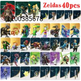 High Quanity 40pcs Zeldaes Card Ntag215 NFC BOTW Set with Skyward Sword Loftwing for Link Breath of the Wild forNS Switch Games