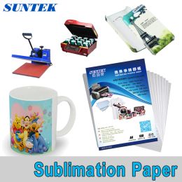 Paper 100PCS A4 size blank DIY heat transfer sublimation paper, mug/plastic/Tshirts, EPSON inkjet printer available