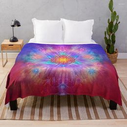 Blankets Star - Flower Of Life Throw Blanket For Baby Dorm Room Essentials