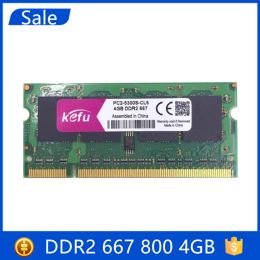 RAMs Tested DDR2 4GB 667Mhz 800Mhz Memory Ddr2 PC25300 PC26400 4G Sodimm For Laptop Notebook Sdram Ram