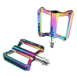 Mountain Bike Pedals, Sealed Bearing Non- Pedals,light Aluminum Alloy 9/16 Road BMX Pedals Flat Platform Pedal