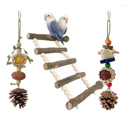 Other Bird Supplies YYSD Budgies Cage Toy Ladder Stand Swing Set Parrots Gym Bridge Climbing For Parakeets Cockatiel