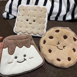 Towel Cute Cookie Shape Towels Kitchen Hanging Wipe Coral Fleece Hand Soft Absorbent Cloth Children Kids Bathing