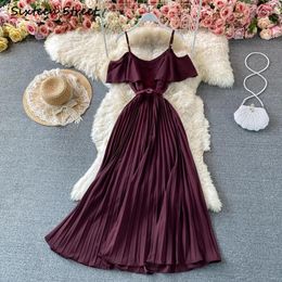 Party Dresses For Women Summer Korean Style Chic Off Shoulder Elegant Fashion Vestido De Mujer Y2k Clothing Sexy Dress Female