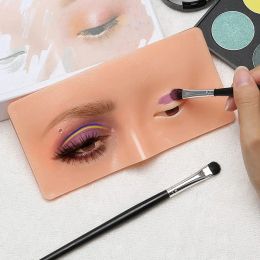 The Perfect Aid to Practising Makeup Silicone Face Eye Makeup Practise Board Pad Silicone Bionic Skin for Make Up Face Eyelash