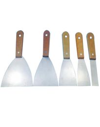 Wood Handle Putty Knifes Scrapers Blade Scraper Wall Plastering Hand Tool Carbon Steel Batch Knife For Construction Tools6374610