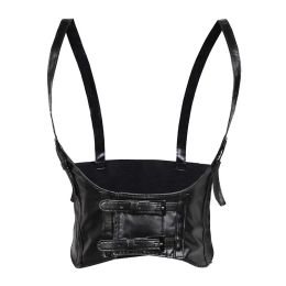 Women's Waist Belt Underbust Corset PU Leather Gothic Punk Sexy Girdle Body Shaper Slim Waist Belt Punk Rock Stylish Cummerbund