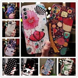 Emboss Case for Motorola MOTO G71 G60 G52 5G G51 G50 G41 3D Relief Silicone Soft Black Owl Phone Back Cover for MOTO G 5G 2022