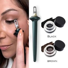 1 Set Eyeliner Guide Tools Silicone Eyes Liner Pencil Brush Waterproof Reusable For Shaky Hands Beginer Makeup Instruments 240327