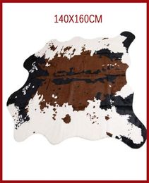 Sholisa Cowhide Rug Cow hide Carpets for living Room Bedroom Rug Polyester for Home Decorative Hand WashMorden Cow Skin2010838