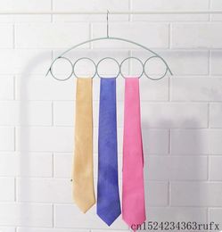 Hangers 100 Pcs Shawl Scarf Hanger Belt Tie Display 5 Ring Rack Organiser Holder Hook Clothes Drying Storage