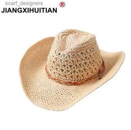 Wide Brim Hats Bucket Hats 2018 Fashion % Handwork Child Summer straw Sun hat Boy Boho Beach Fedora hat Sunhat Trilby dad Panama Hat Gangster Cap Y240409