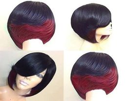 2020 selling Wig European and American Women039s Fashion Realistic Natural High Temperature Silk Short Straight Hair Wig He9740148