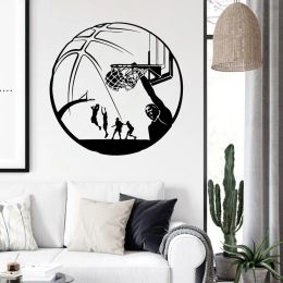 Vinyl Wall Sticker New Design Basketball Decals Home Decor For Kids Boys Room 3D Self-adhesive Art Murals Unique Gift YY858