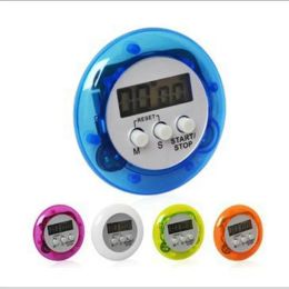 1pcs Mini Portable Round Shape Digital Magnetic LCD Stopwatch Timer Kitchen Sport Racing Alarm Clock Countdown 99 Minute