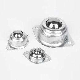 4Pcs Metal Steel Swivel Ball Caster Wheel Universal Eye Round Wheel for Machinery Trolleys Furniture Load-bearing Hardware Wheel