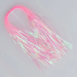 2Pcs 1mm Width Strands Flies Tying Streamer Flash Tinsel Glow Corrugated Simulates Fish Scale