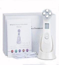 Face Skin EMS Mesotherapy Electroporation RF Radio Frequency Facial LED Pon Skin Care Device Face Lift Tighten Beauty Machine9416333