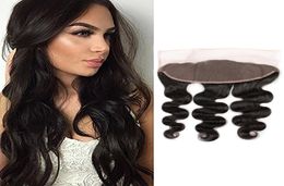 Indian Raw Virgin Remy Hair 10A Body Wave Lace Frontal 13X4 Closure With Baby Hair 5080gpiece 13X4 Lace Frontals1010134