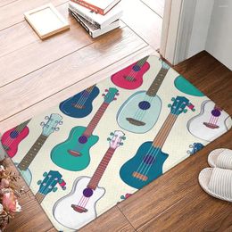 Carpets Bathroom Mat Colourful Guitar Yellow Spots Rug Home Doormat Living Room Carpet Outdoor