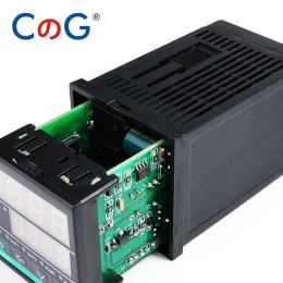 CG CH Series SSR/Relay Double Output AC 220V Thermostat Universal Input Intelligent Digital PID Control Temperature Controller