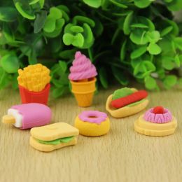 1 Lot Novelty Big Fruit Cuisine Shape Eraser Rubber Eraser Primary School Student Prizes Promotional Gift Stationery